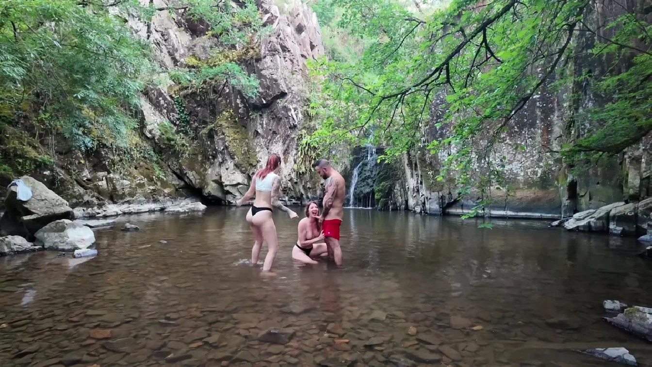 JacquieEtMichelTV Nyraline And Cataleya 52 Years Old A Fuck In The River XXX